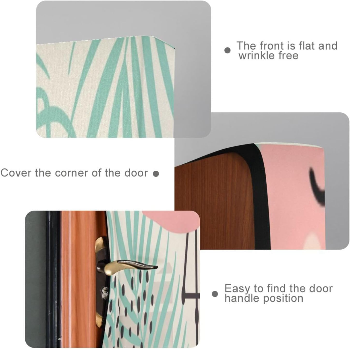 Susiyo Pink Flamingo Halloween Door Cover 32x79in