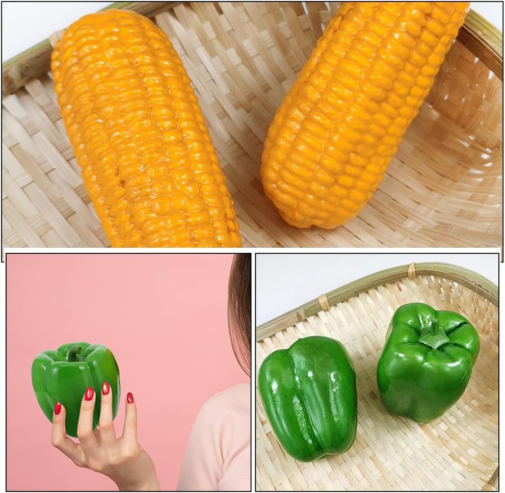 LOGOFUN 8Pcs Artificial Vegetable Props for Home Kitchen Photography