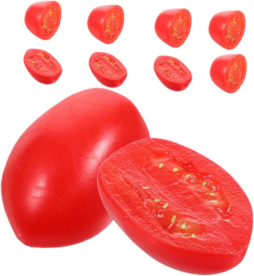 Zerodeko 10pcs Realistic Artificial Cherry Tomatoes Decor