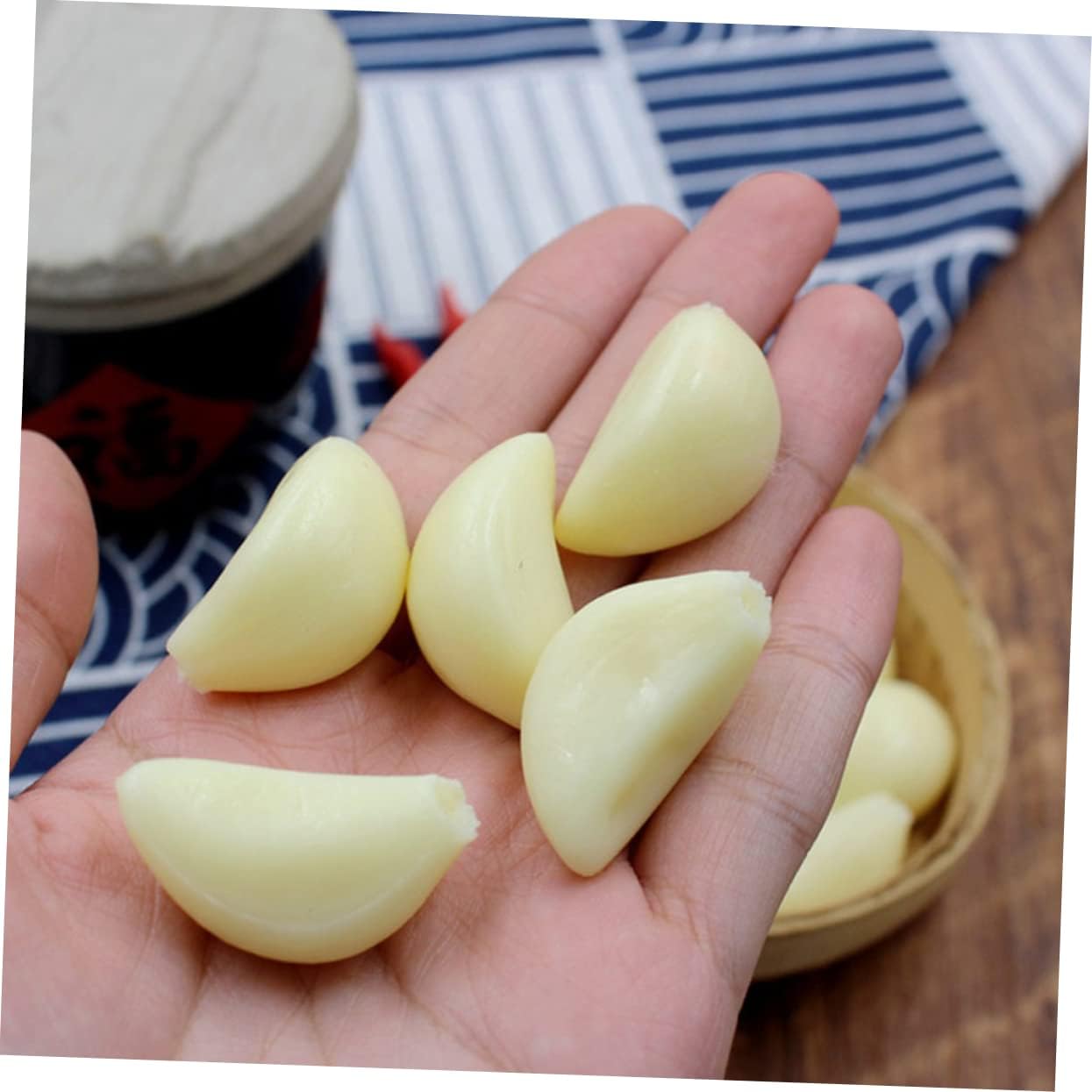 MAGICLULU 12pcs Lifelike Garlic Flakes Model