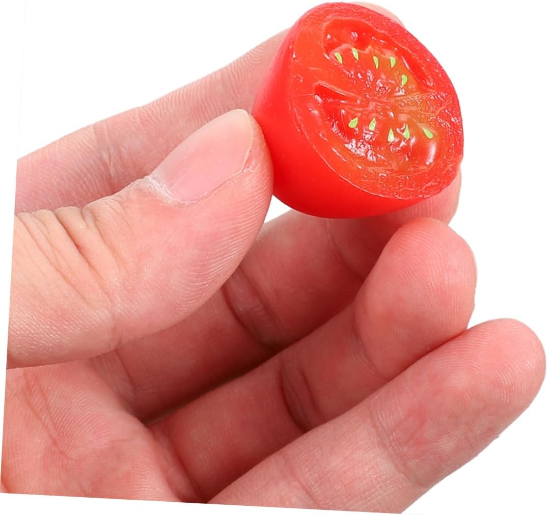 PRETYZOOM Realistic Artificial Cherry Tomato Props 10pcs