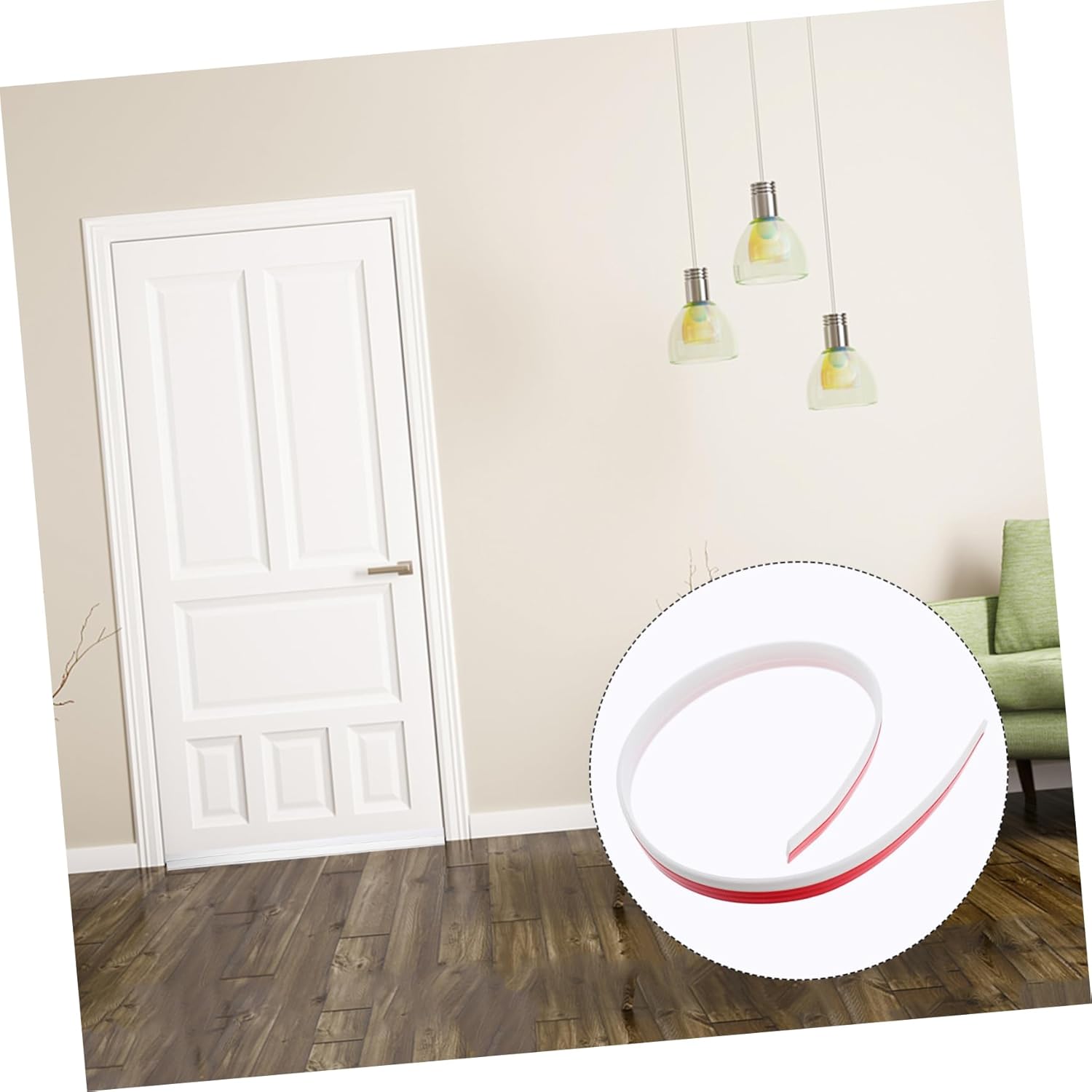 Angoily Door Seal Strip Soundproof Draft Stopper for Home Use