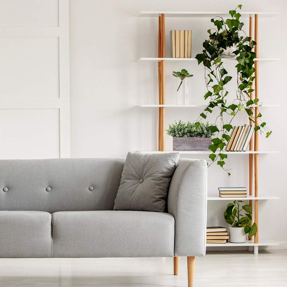Winlyn Faux Eucalyptus Plants in Rustic Rectangular Wood Planter Box