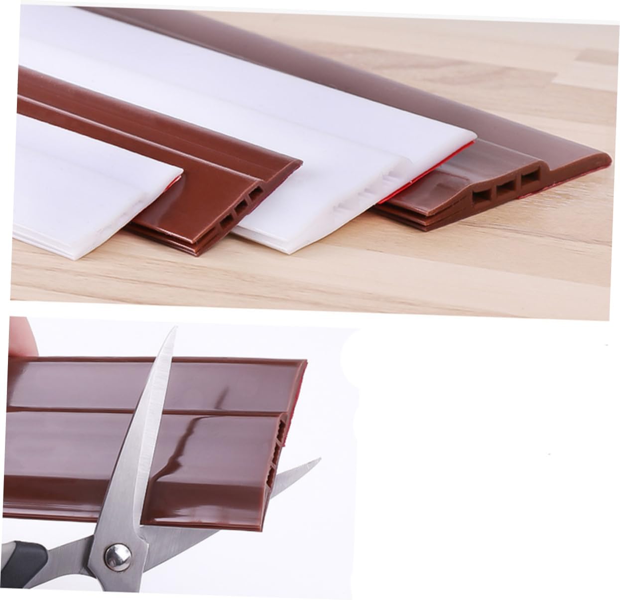 DIYEAH Noise Reduction Door Seal Strip Self-Adhesive Soundproofing Door Sweep