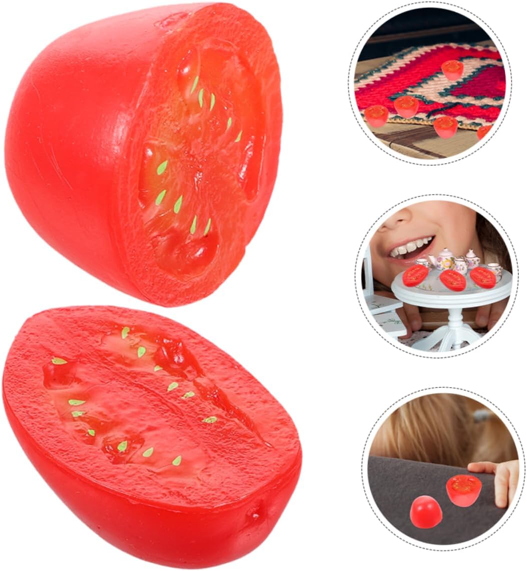 PRETYZOOM Realistic Artificial Cherry Tomato Props 10pcs
