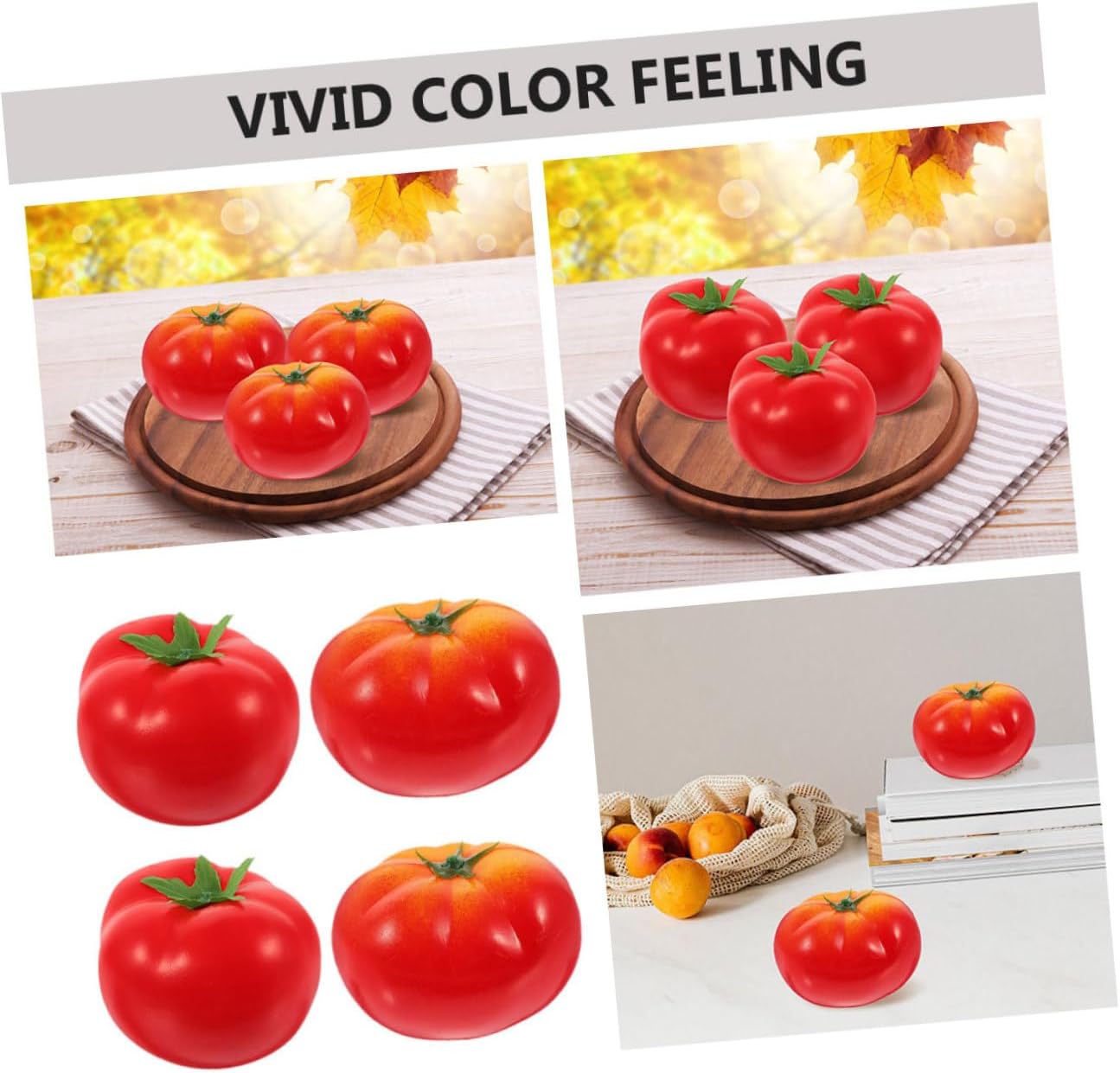 10pcs High Simulation Artificial Tomato Models for Decor