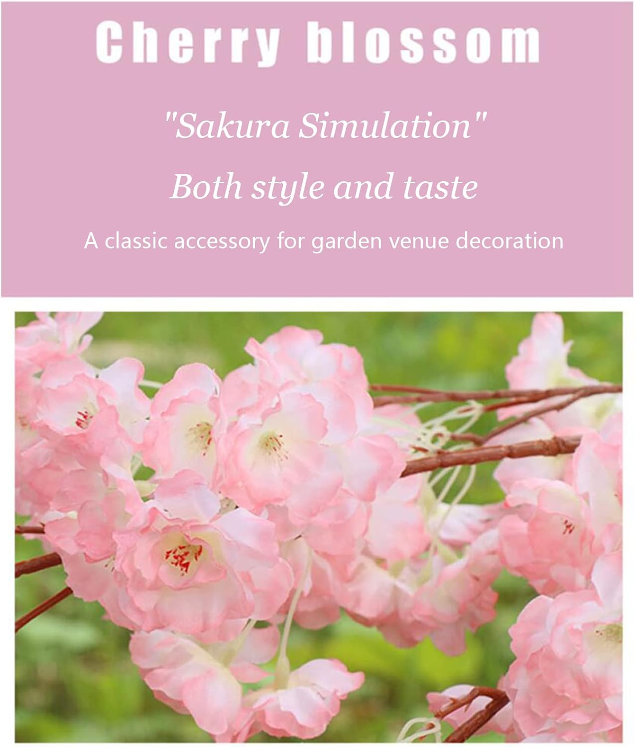Artificial Cherry Blossom Tree Silk Garland Wedding Party Decor