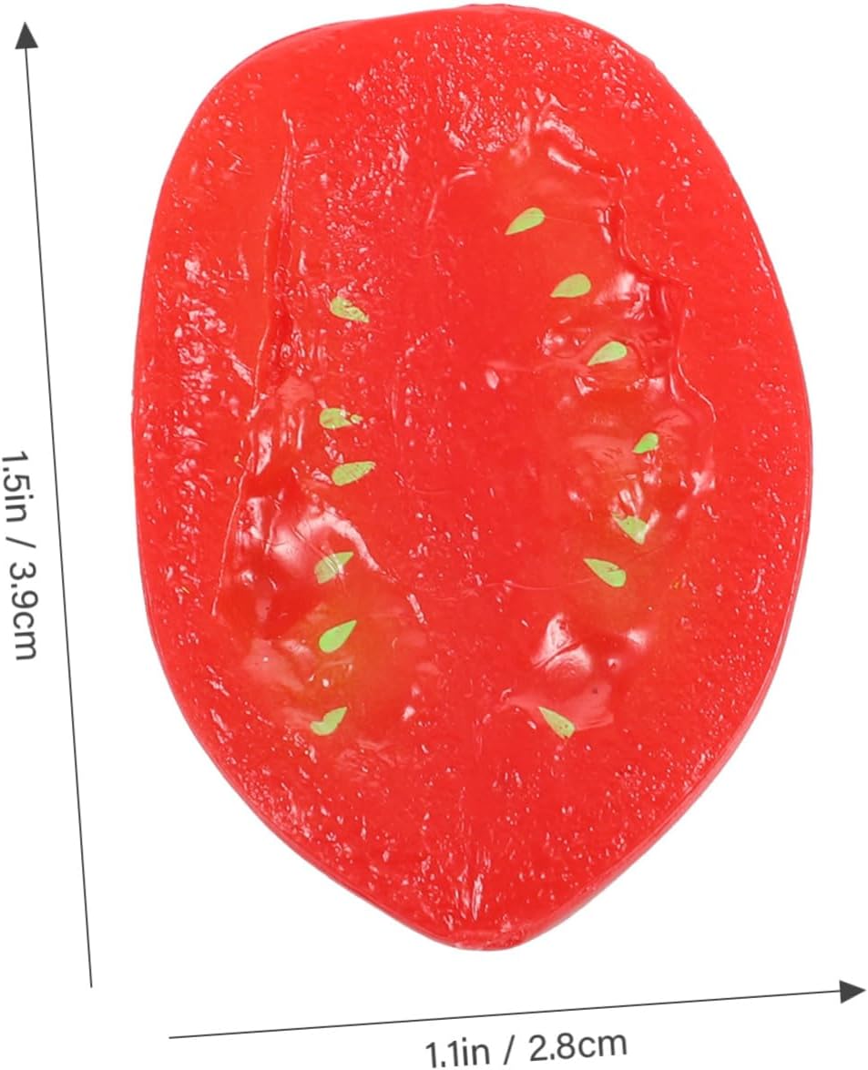 Garneck 10pcs Artificial Half Cherry Tomato Decorative Props