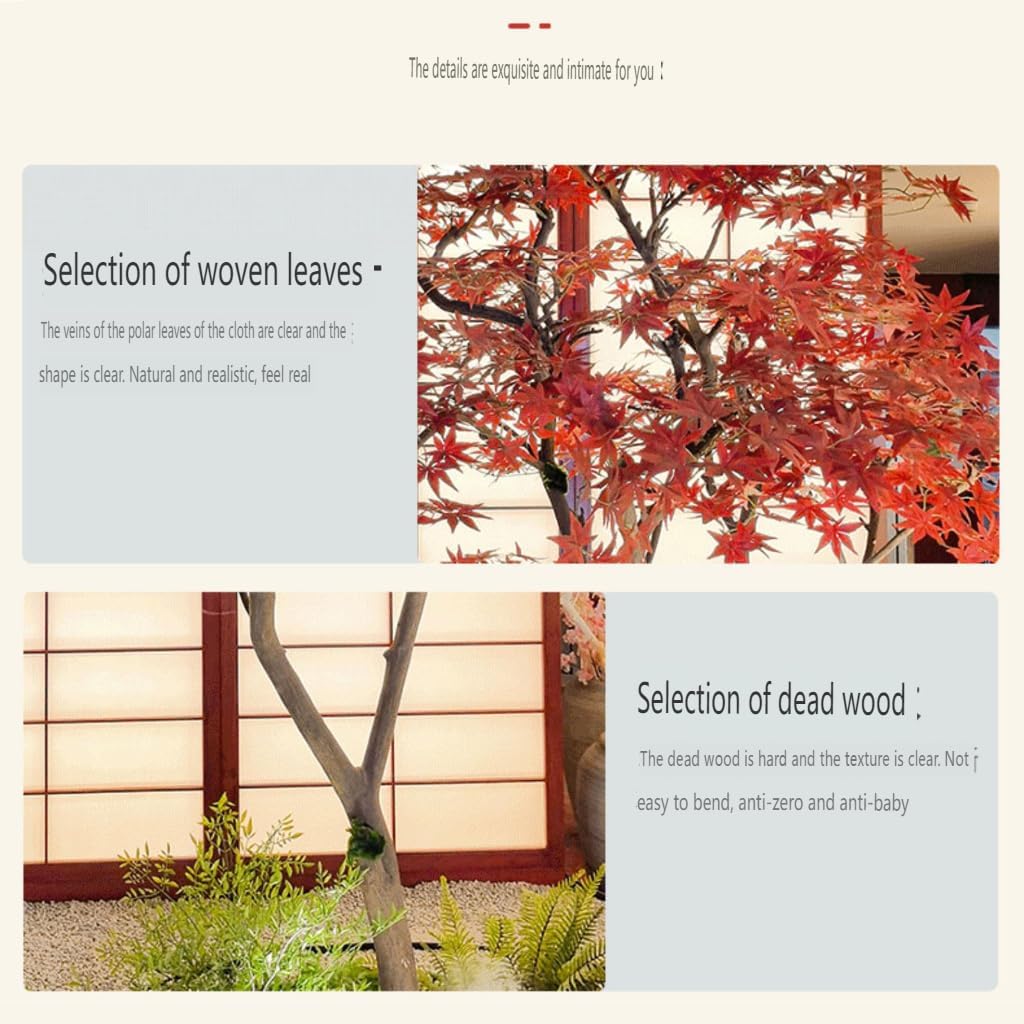 ESRADA Decorative Artificial Red Maple Tree 1x06m