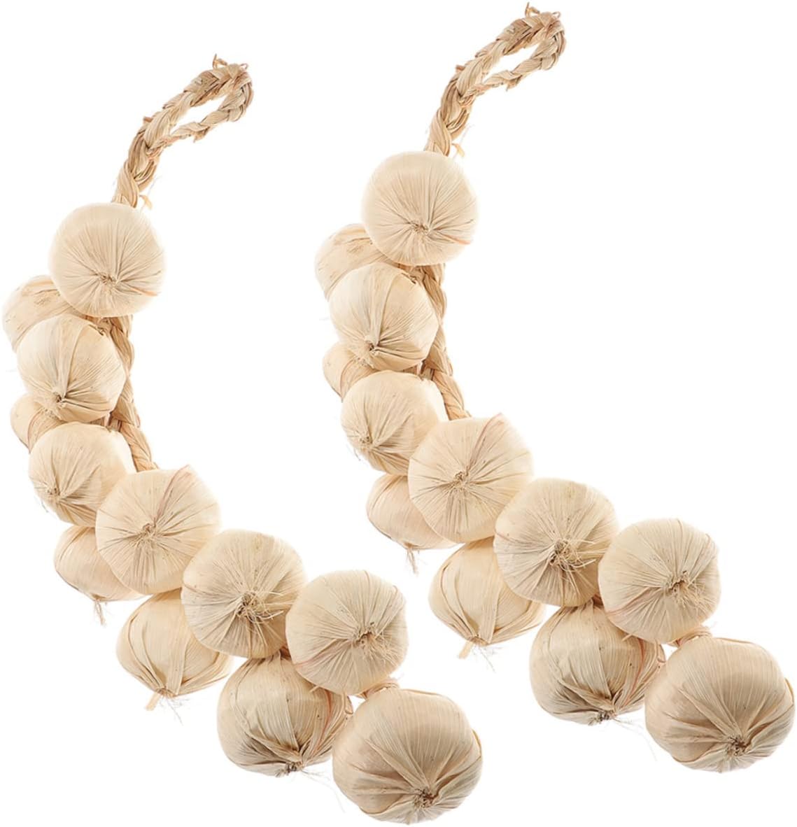 2pcs Artificial Garlic Wall Hanging Decor for Farmhouse Style