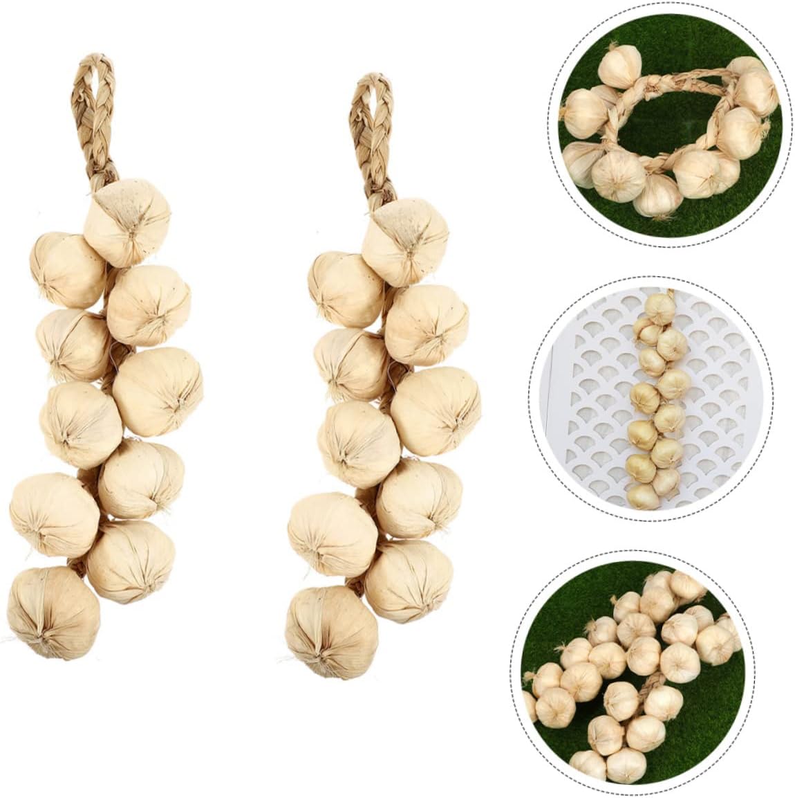 STOBAZA Lifelike Foam Garlic Green Decor Strings