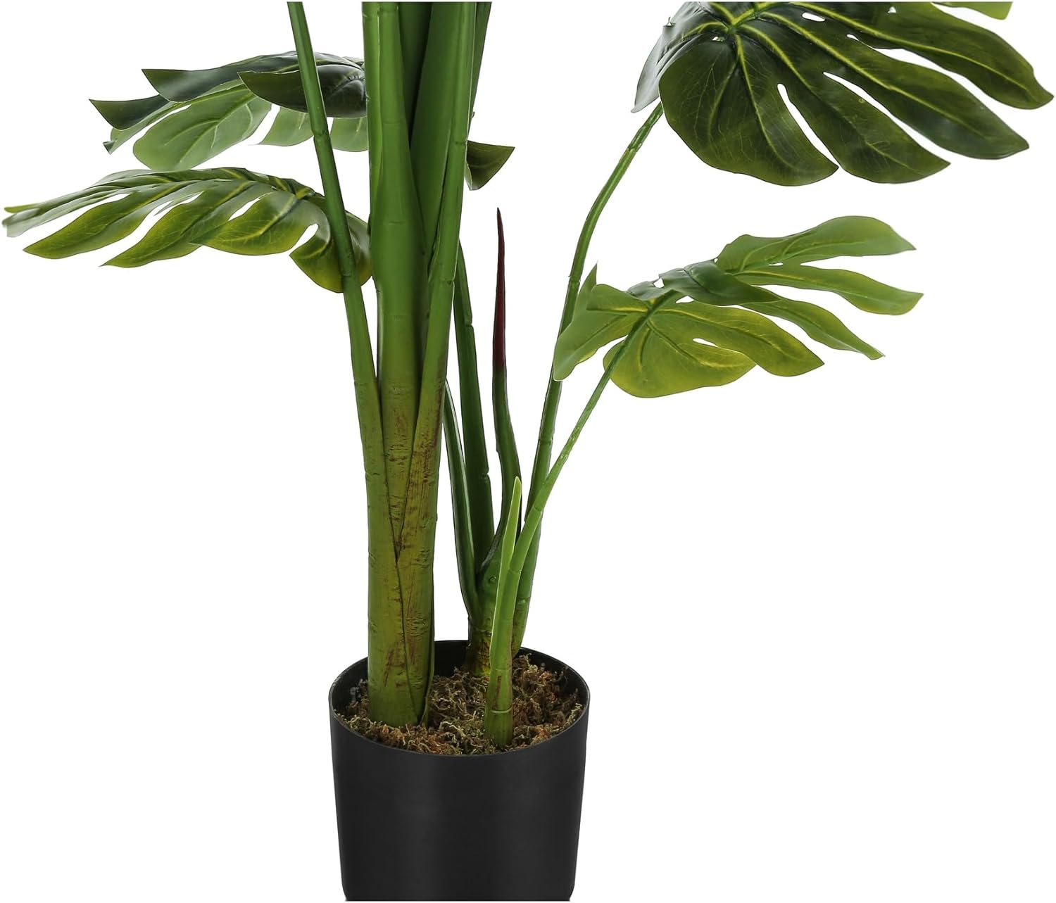 Monarch Specialties I 9548 Artificial Monstera Plant 55 Tall