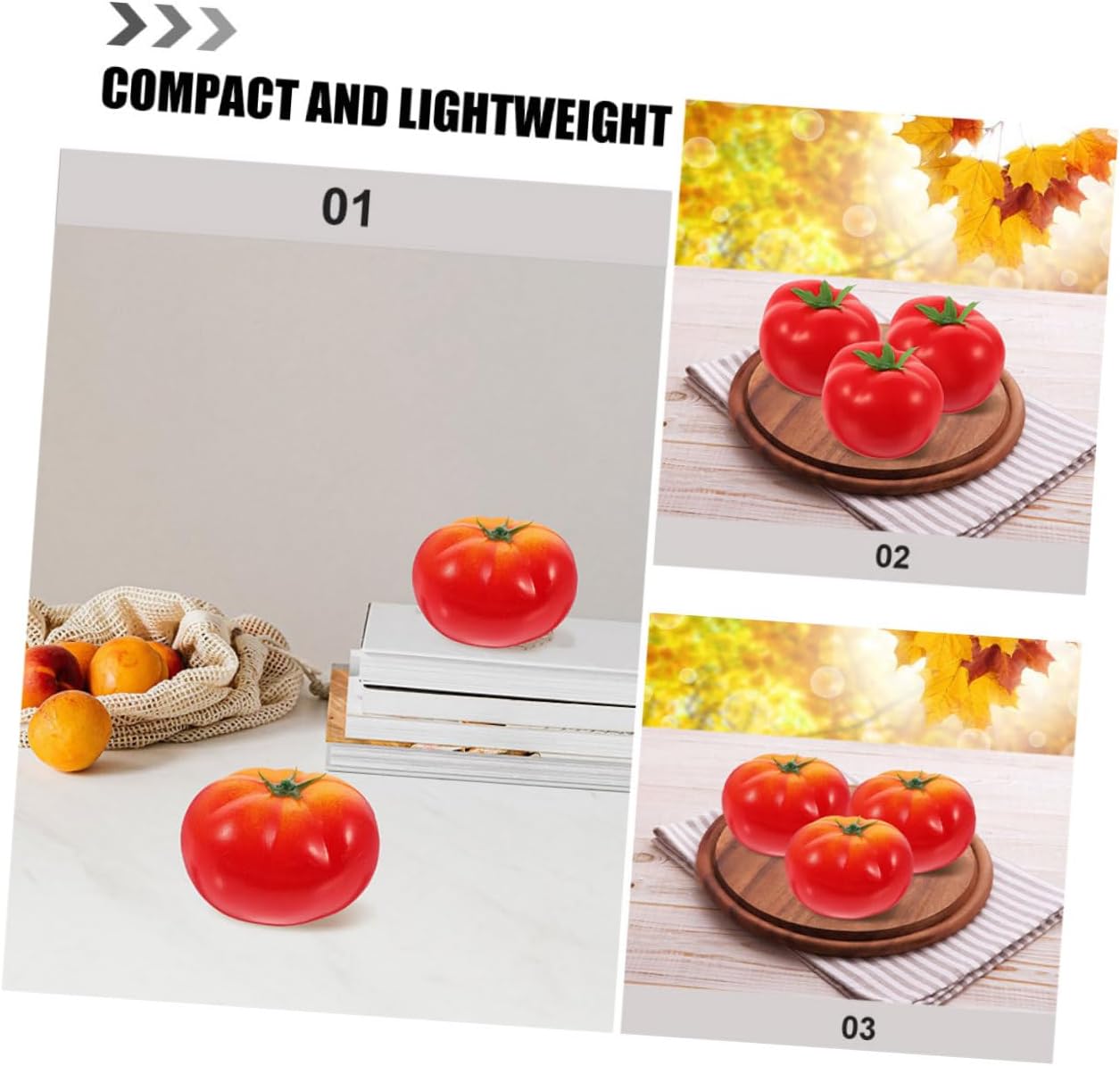 10pcs High Simulation Artificial Tomato Models for Decor