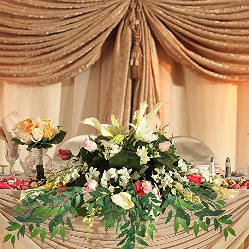 WEISPARK Artificial Italian Ruscus Garland 27in Greenery Stems