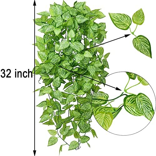 UV Resistant Artificial Hanging Plants 2pcs