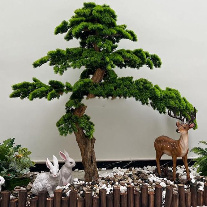 TBJEN Artificial Pine Tree 1x08m Floor Standing Decor