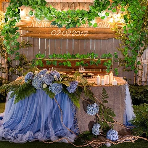 ADORAMOUR Artificial Ivy Garlands 6Pack 83 Inch Realistic Greenery
