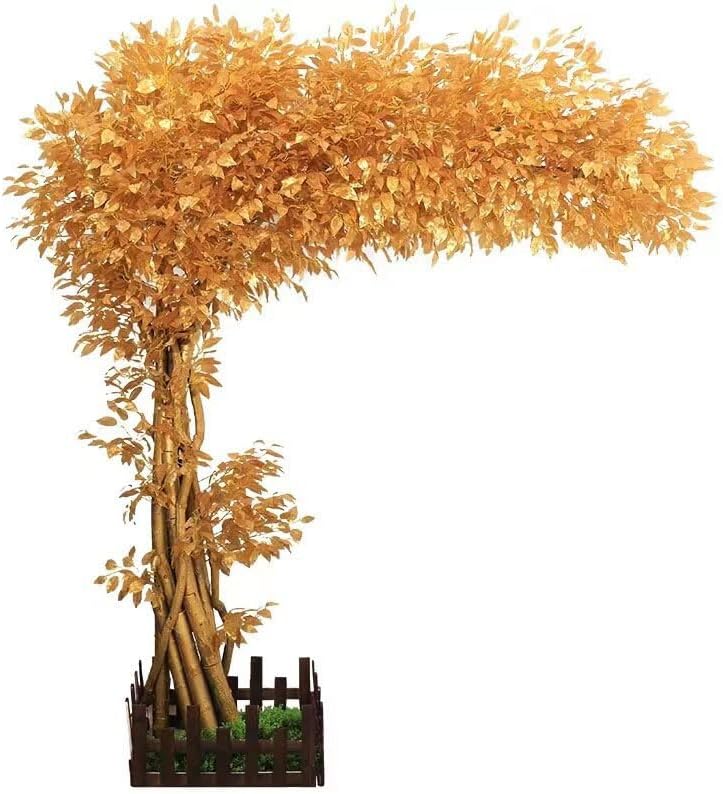 EUEUE Simulation Banyan Tree Artificial Gold Tree Wishing Tree Decor