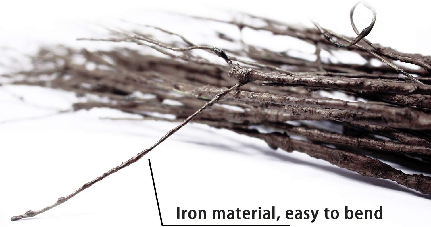 10PCS Artificial Curly Willow Branches 307 Inch Lifelike Decor
