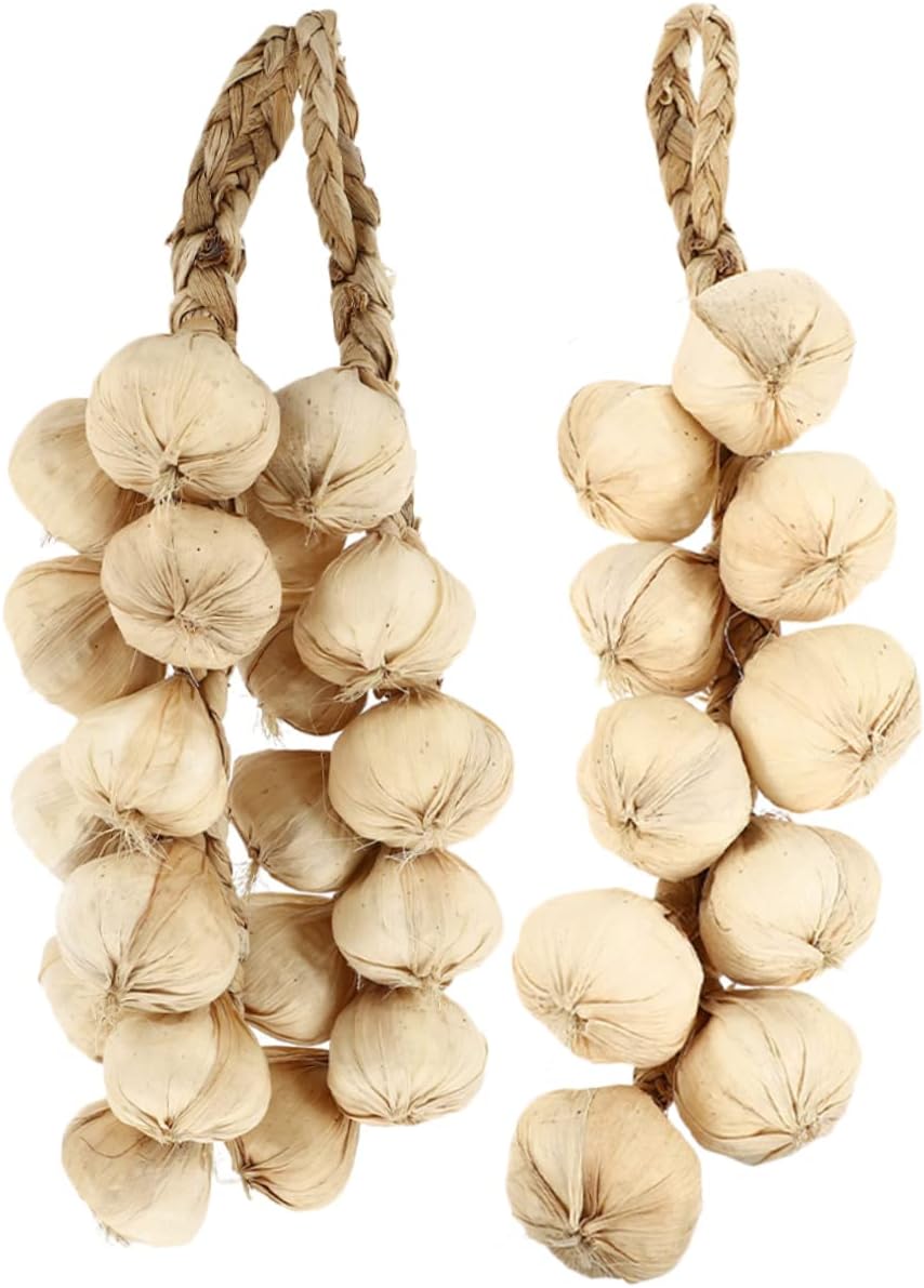 3pcs Artificial Garlic Garland Realistic Kitchen Decor