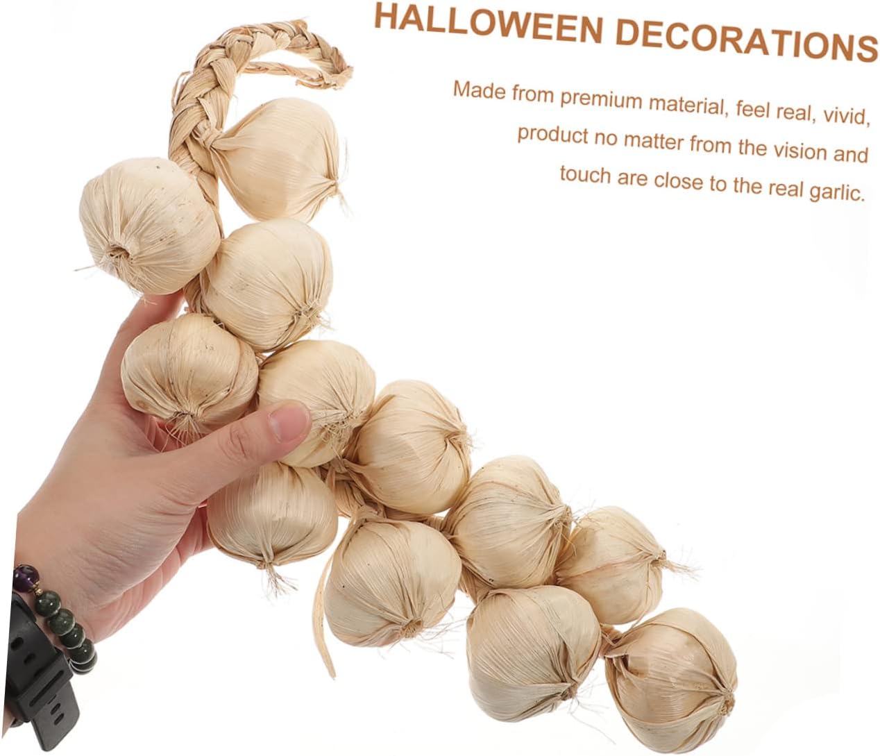 2pcs Artificial Garlic Wall Hanging Decor for Farmhouse Style