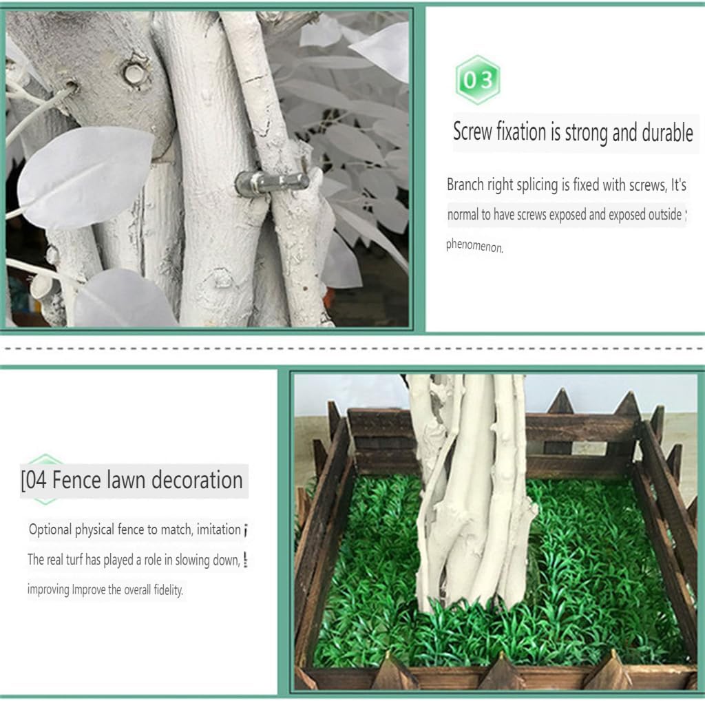 Realistic White Artificial Banyan Tree 1x08m