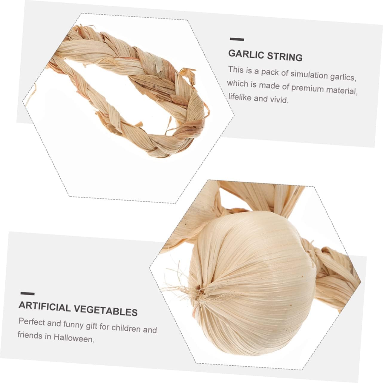 2pcs Artificial Garlic Wall Hanging Decor for Farmhouse Style