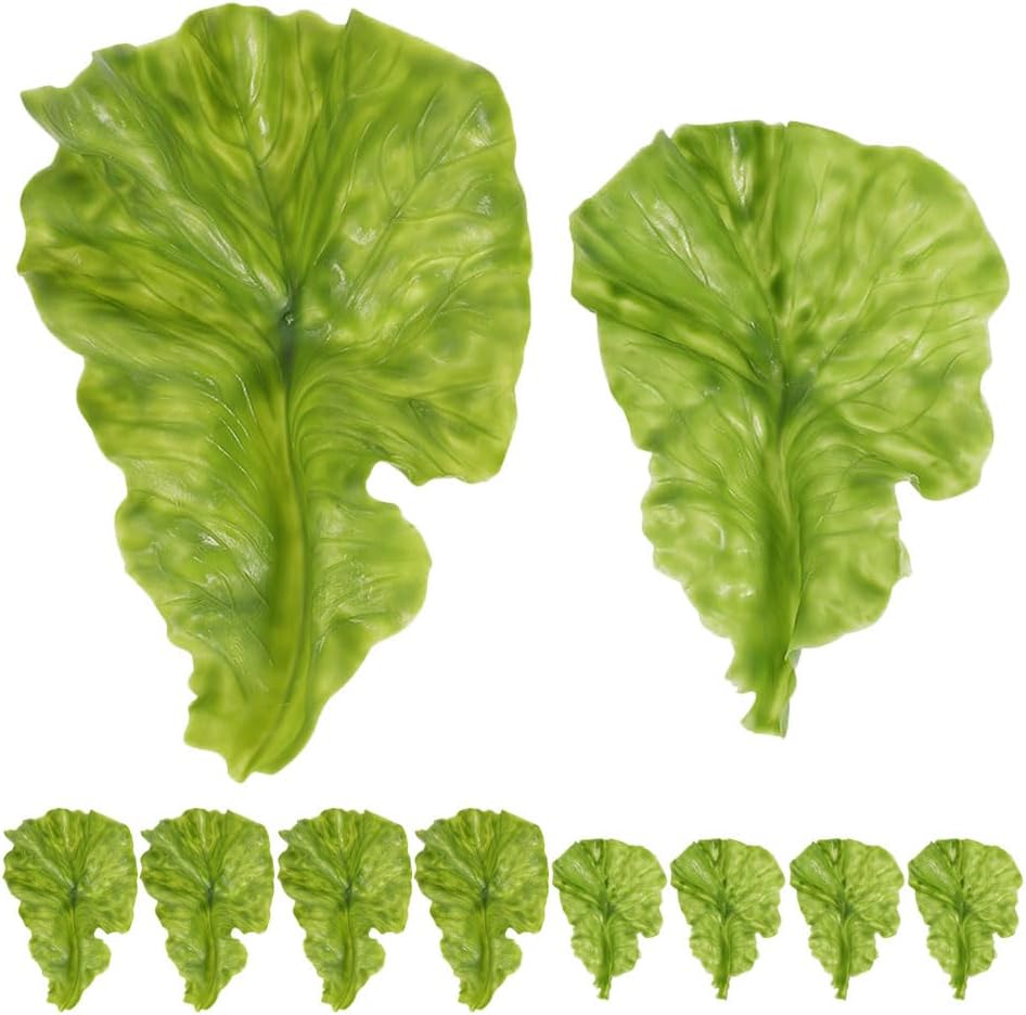 Realistic Artificial Lettuce Leaves for Kitchen Display