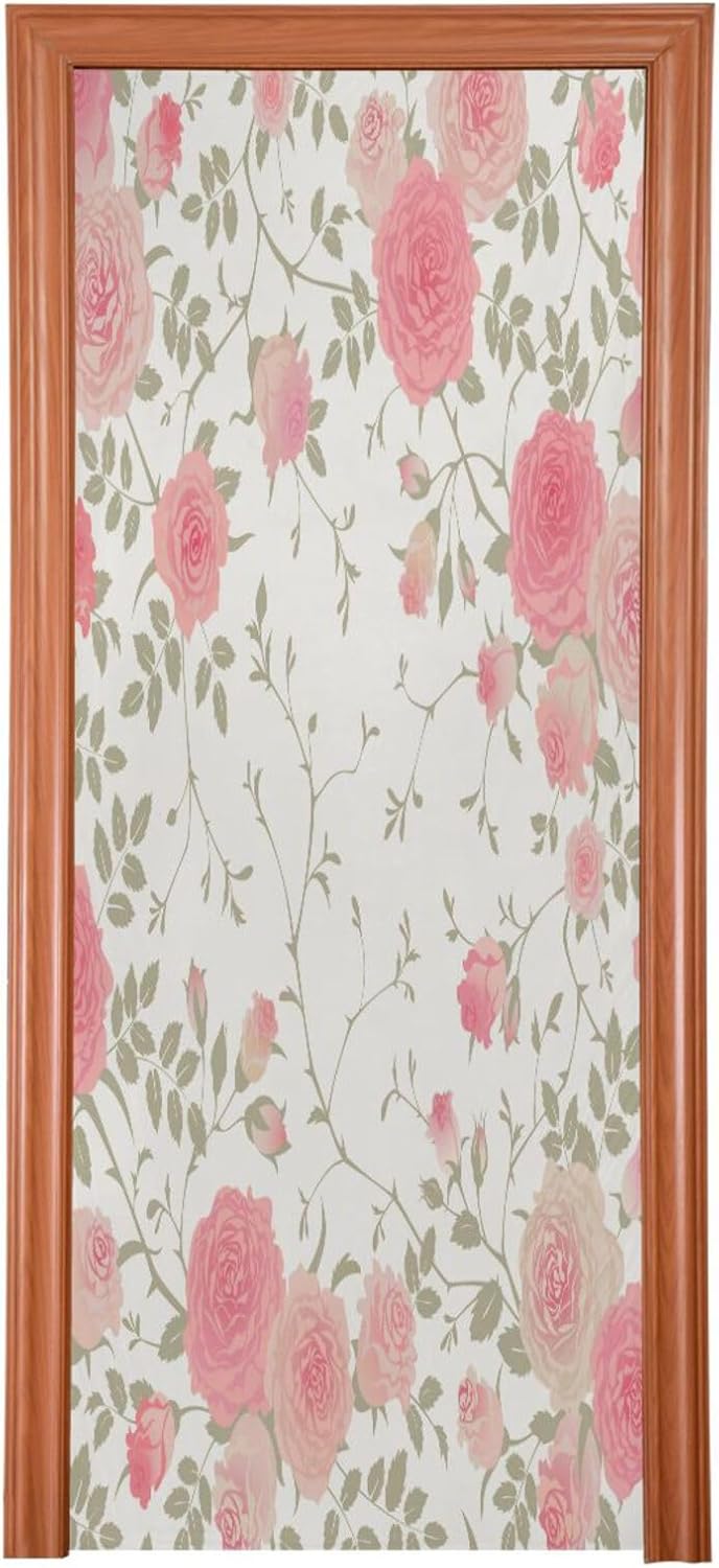 Susiyo Floral Vector Halloween Door Cover Stretch Fabric