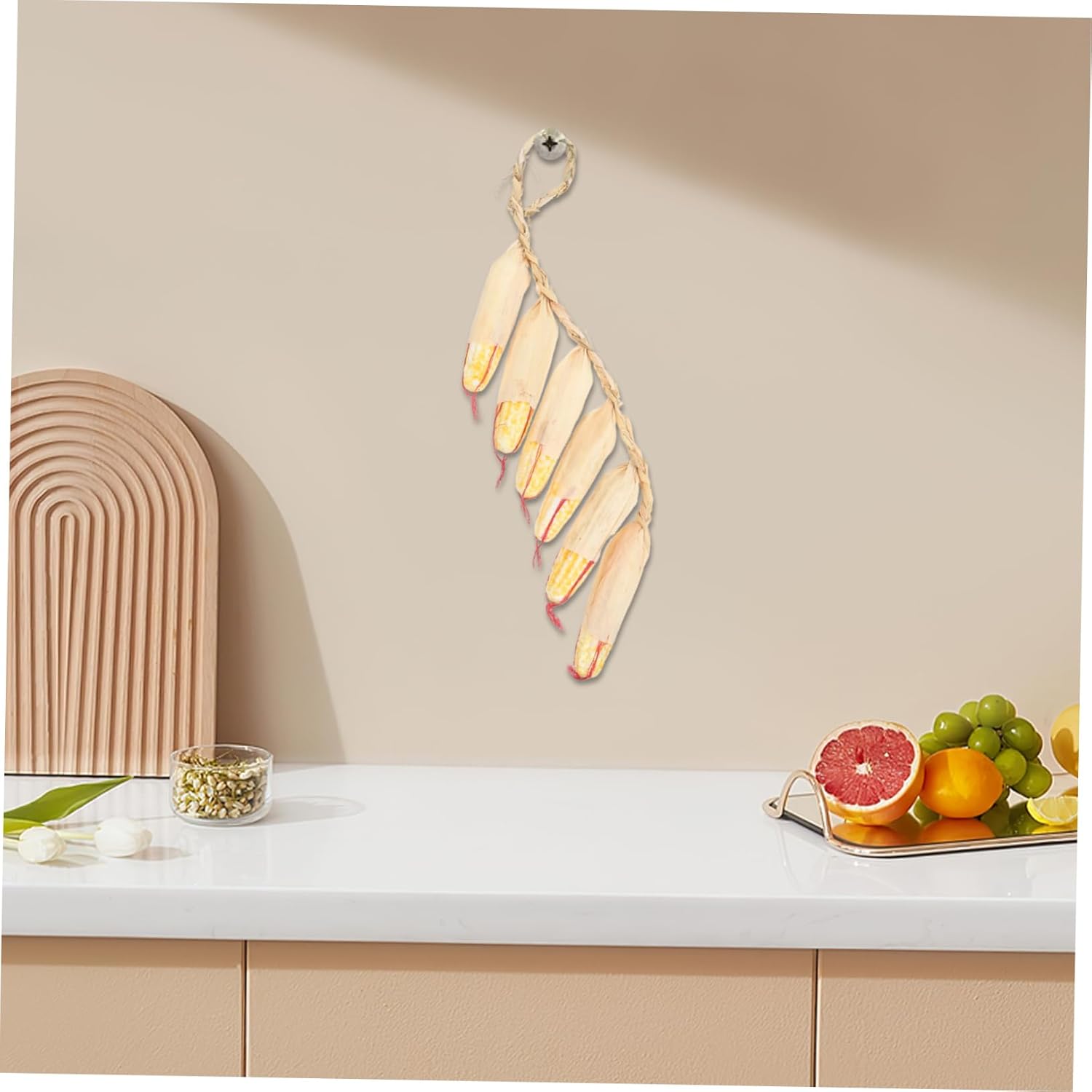 GLEAVI 2pcs Lifelike Artificial Corn Hanging Decor