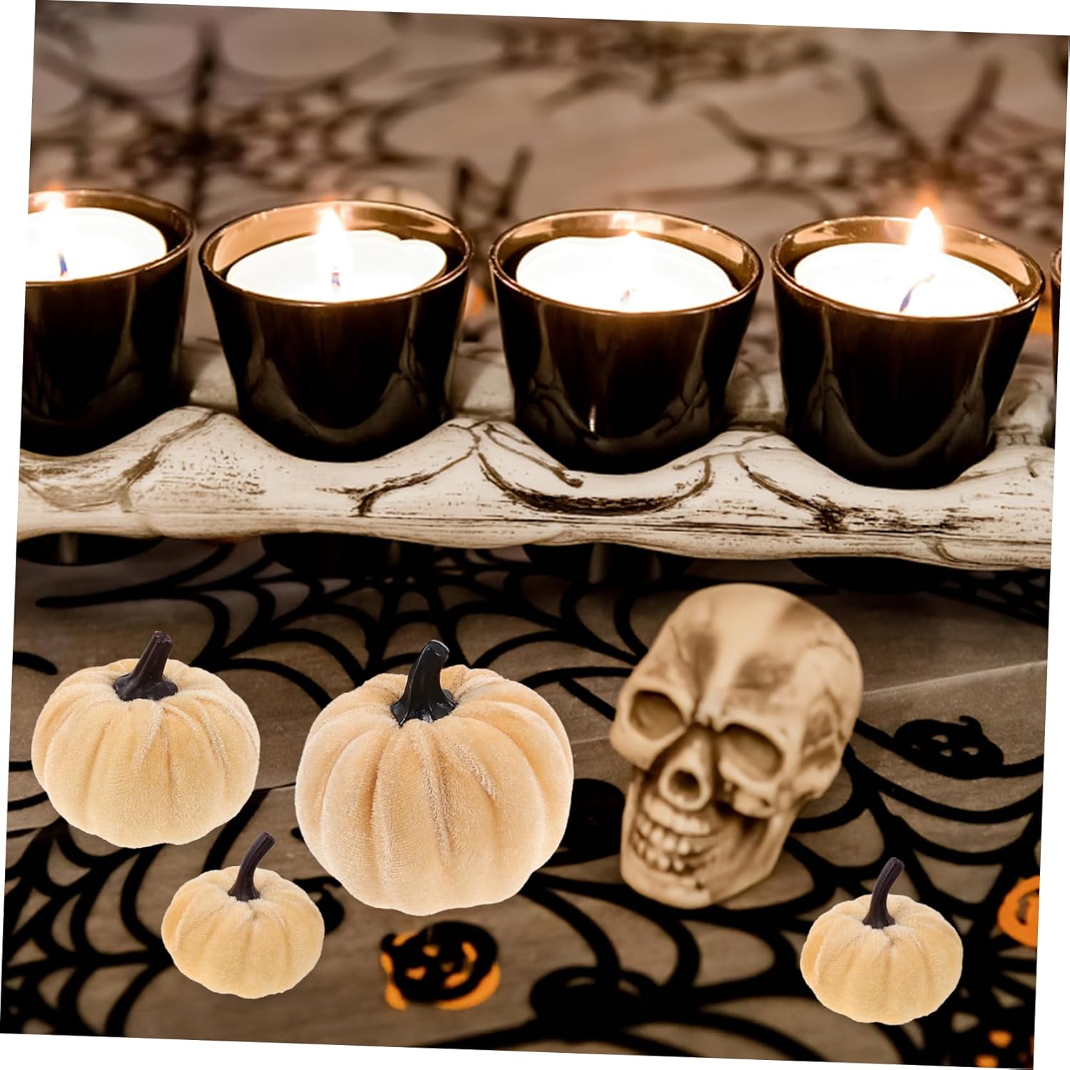 Zerodeko 6Pcs Artificial Pumpkins for Halloween Decor
