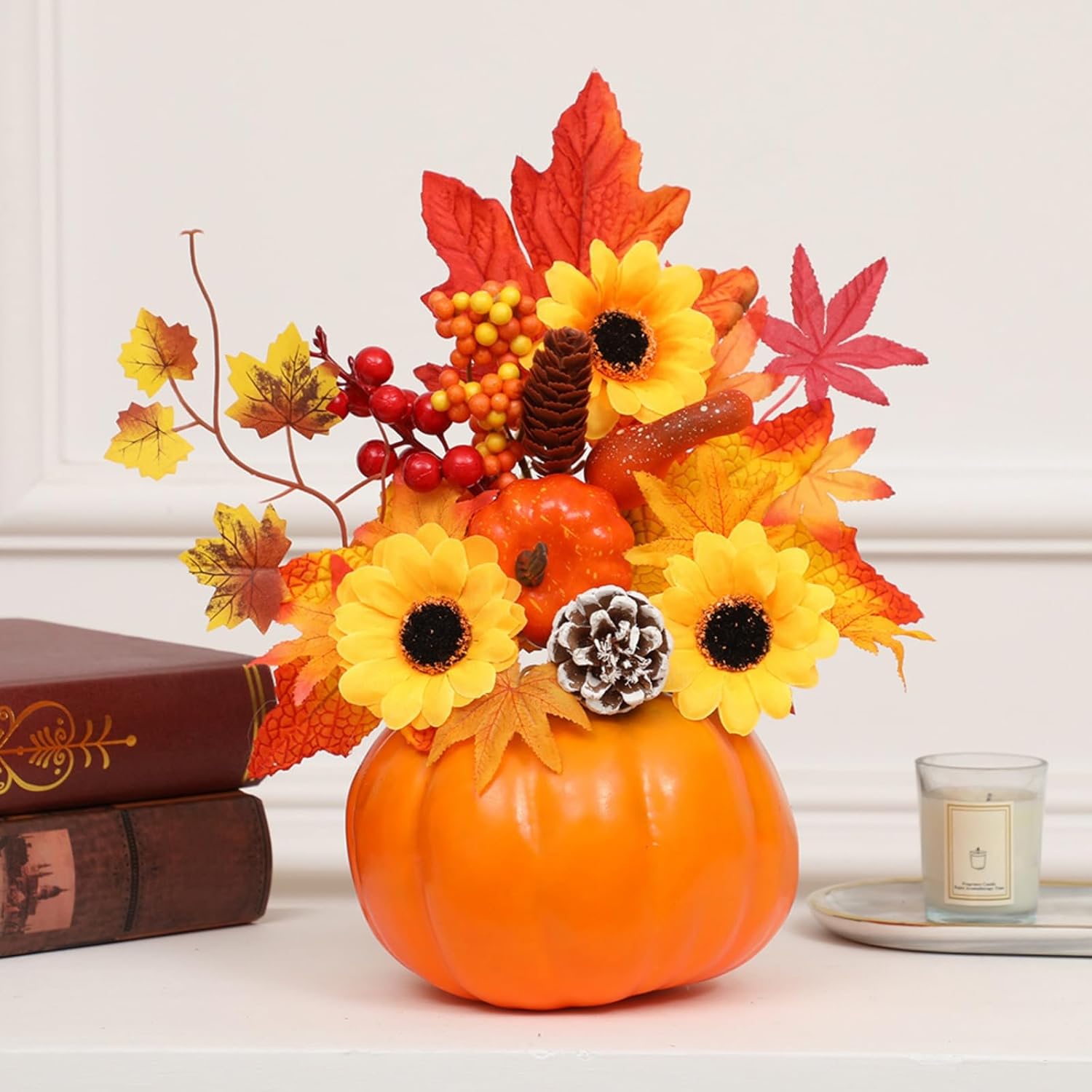 Ochine 12 Inch Artificial Pumpkins for Fall Decor Home