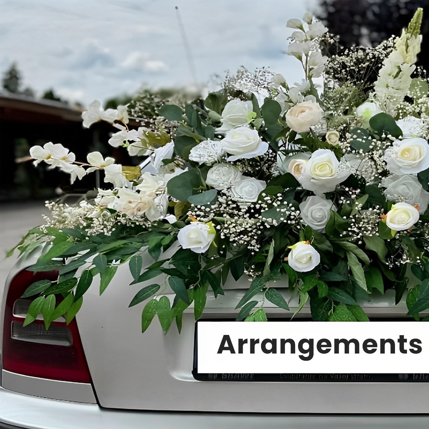 Ardemiy Artificial Greenery Centerpieces 8pcs Realistic Leaves