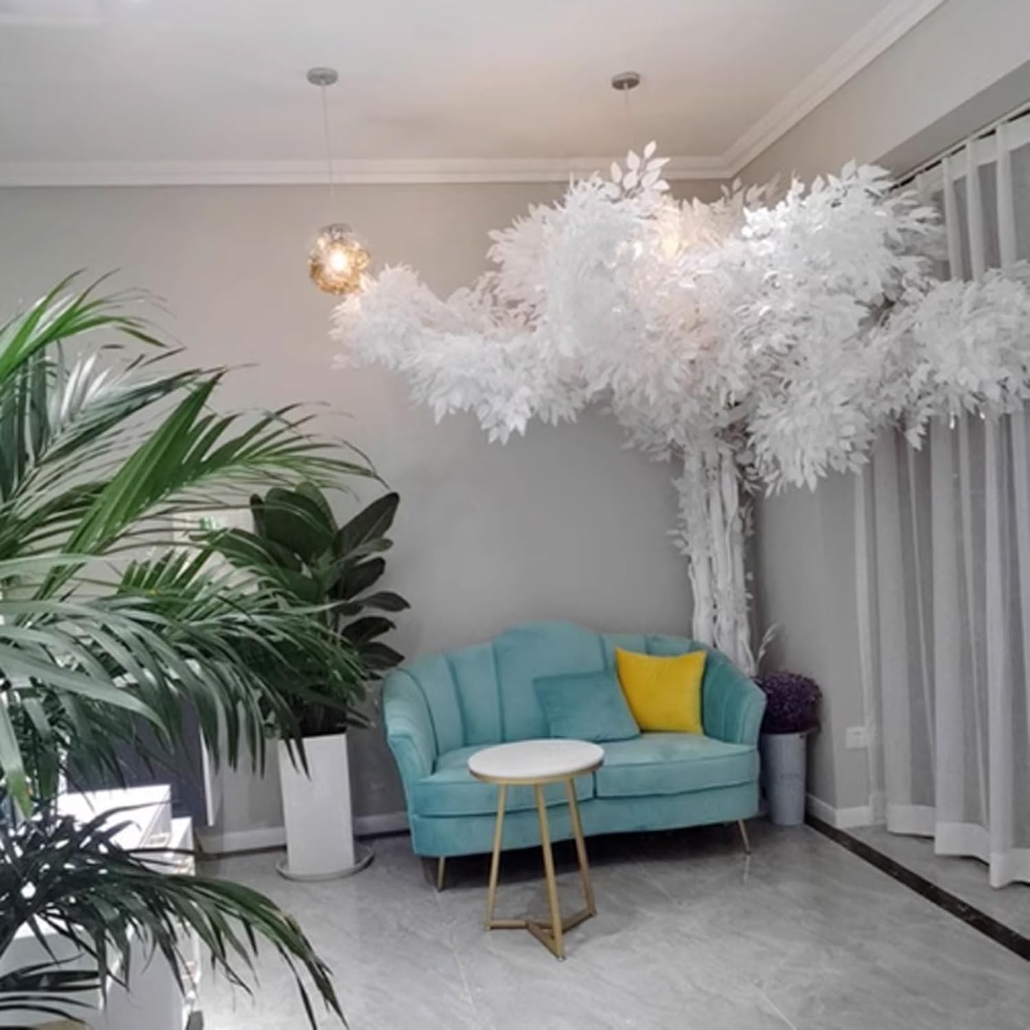 Handmade White Artificial Banyan Tree 1x08m 1