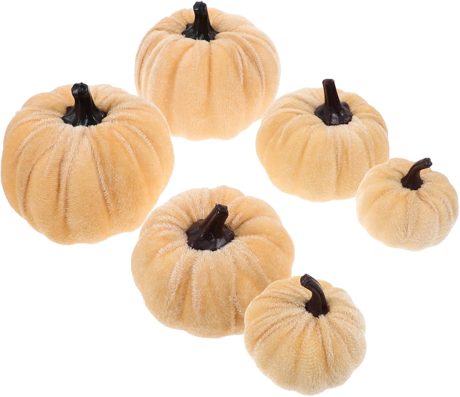 HAWILLOSCH 6pcs Fall Harvest Artificial Pumpkins Decorations