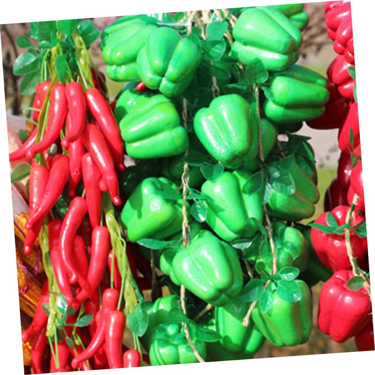 ABOOFAN 4pcs Artificial Pepper Hanging Decorations