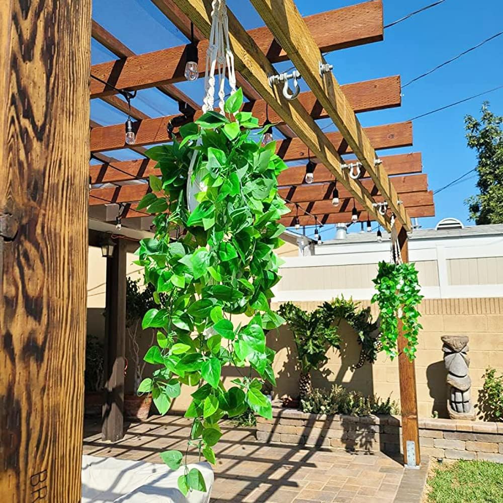 UV Resistant Artificial Hanging Plants 2pcs