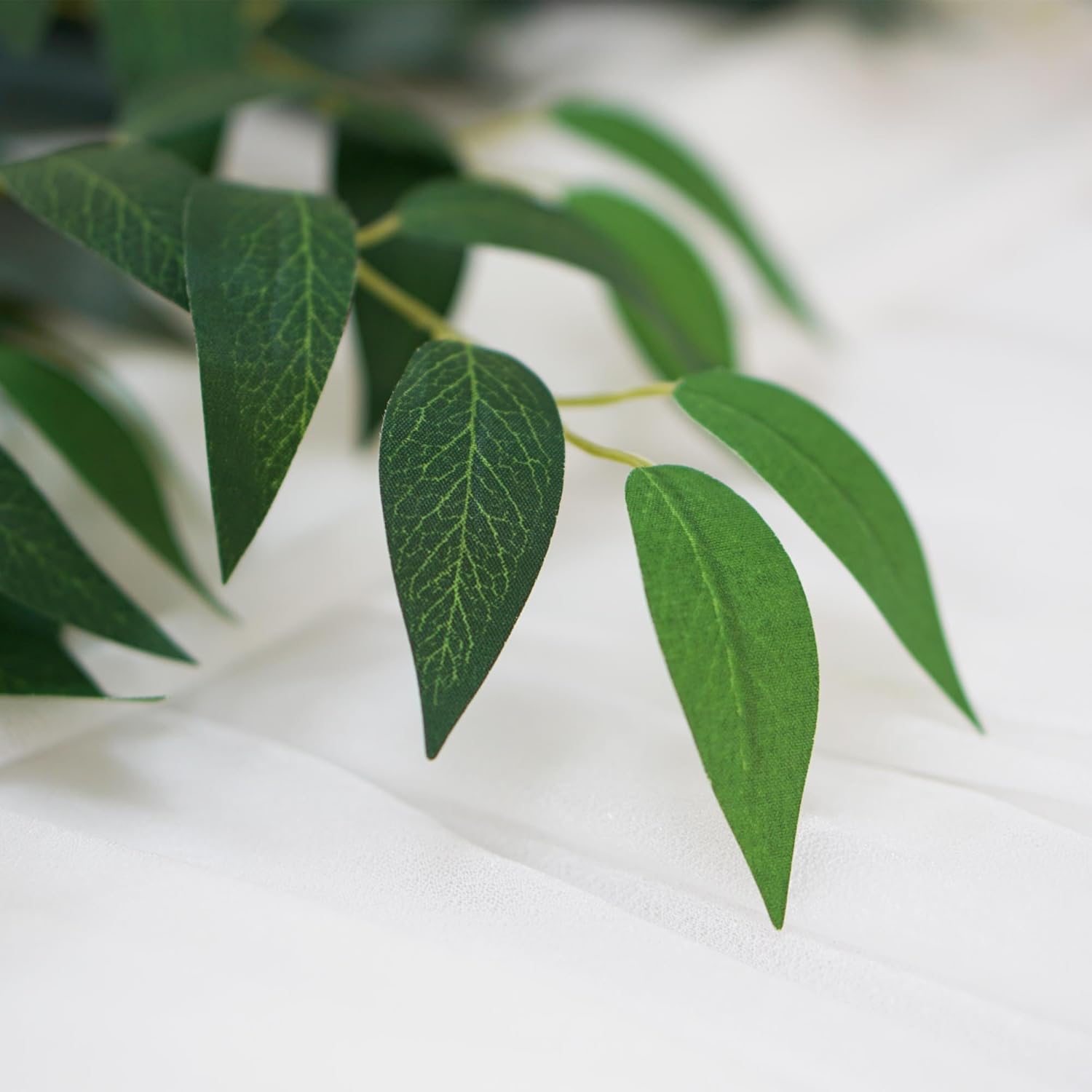 40 Pcs Italian Ruscus Artificial Greenery Stems 68cm Garland