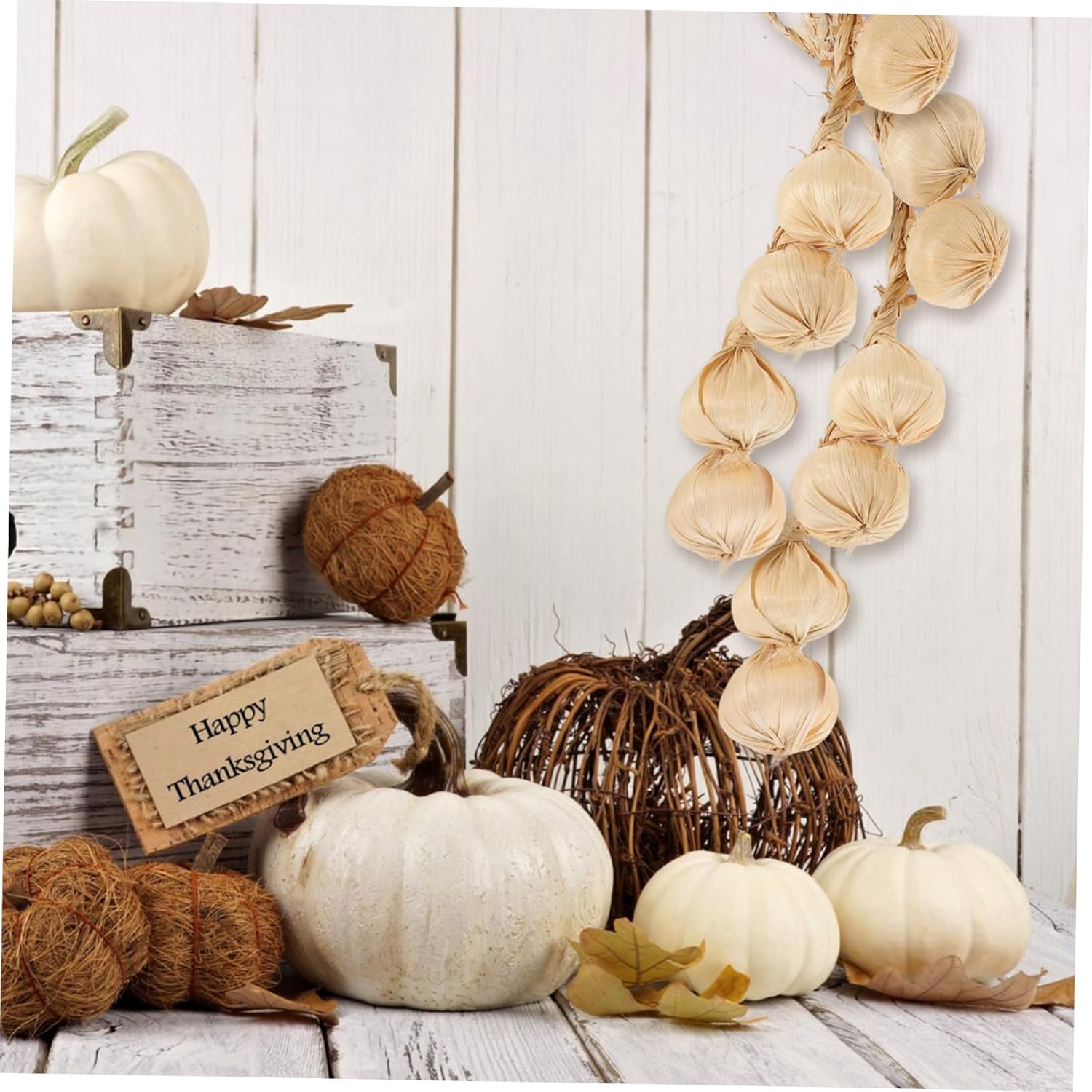 Realistic Garlic String Pendant for Home Decor