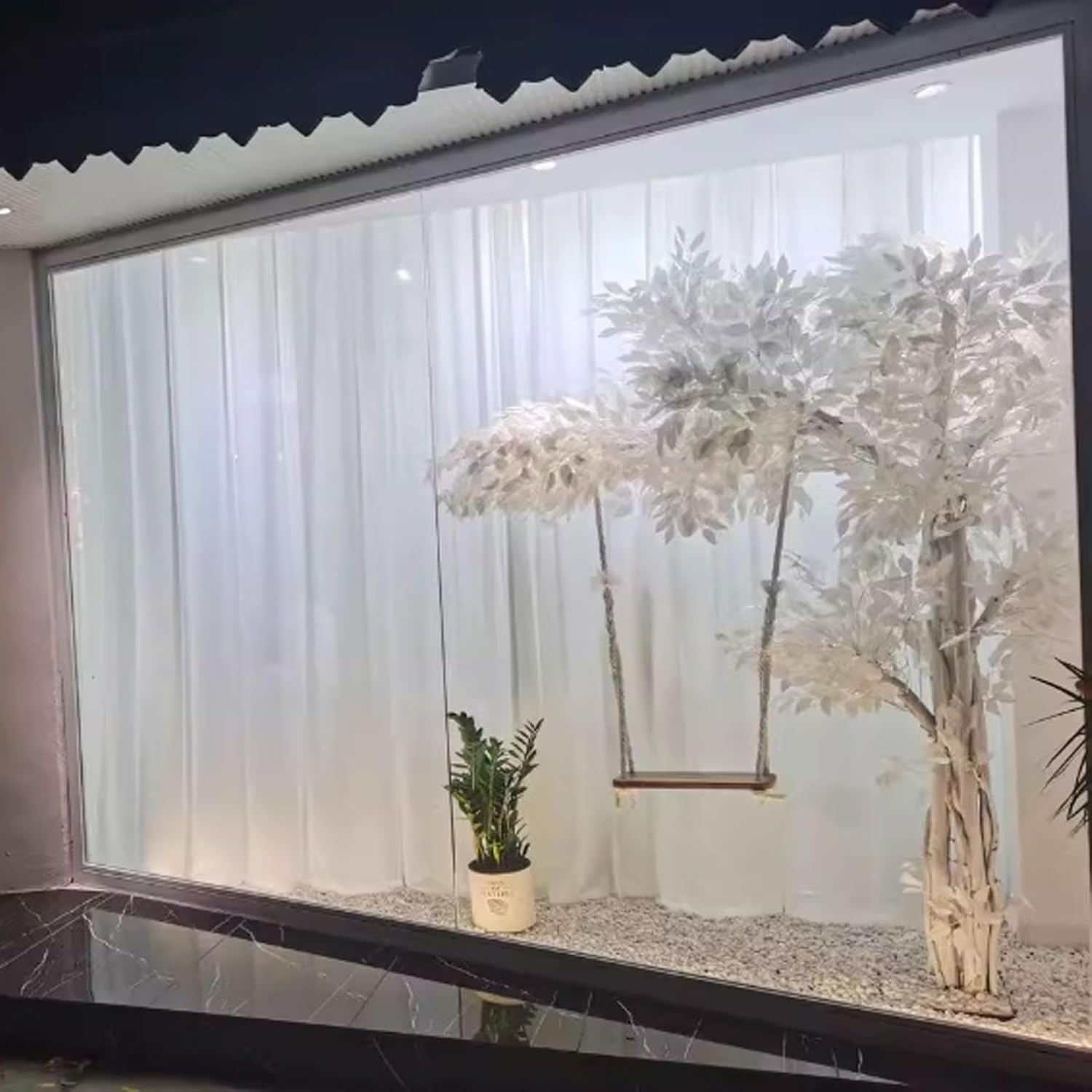 White Artificial Banyan Tree for Home Office Party Hotel