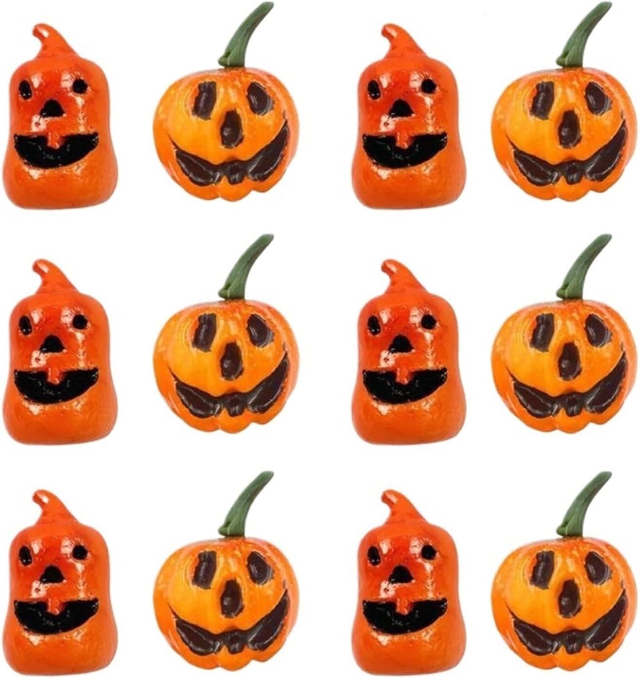 12pcs Decorative Halloween Pumpkin Props for Parties and Photography