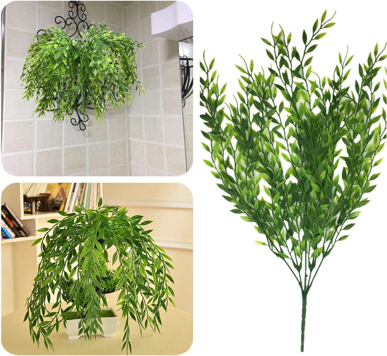 CATTREE Artificial Weeping Willow Garland 8 Pcs UV Resistant