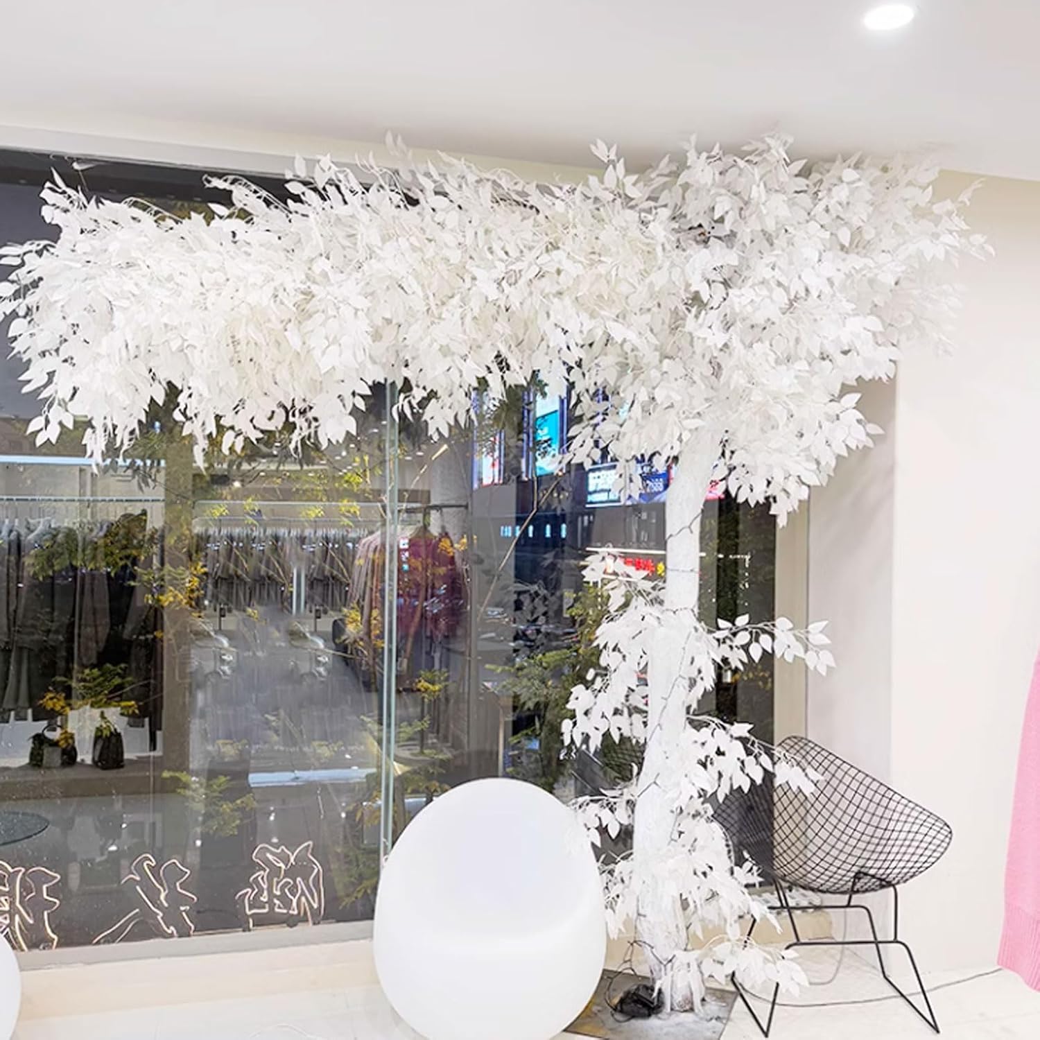 White Artificial Banyan Tree 1x08m