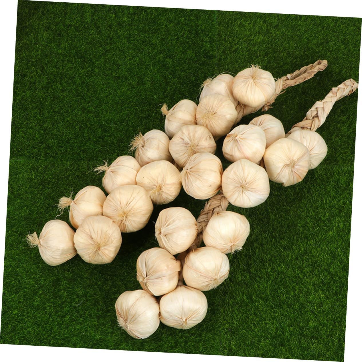 Garneck 2pcs Realistic Garlic String Wall Decor