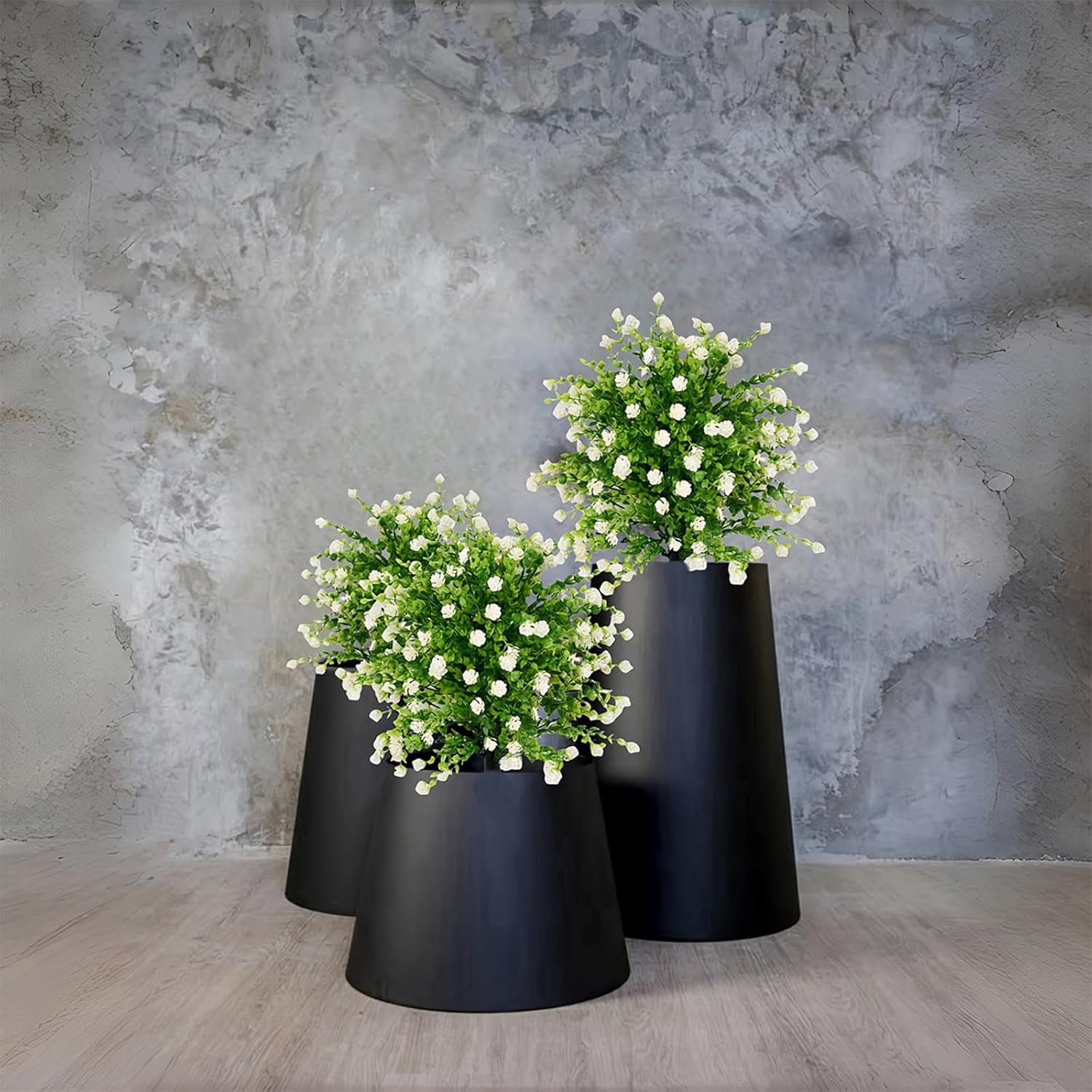 2PC Artificial Boxwood Globe Tree 23In UV Resistant Garden Decor
