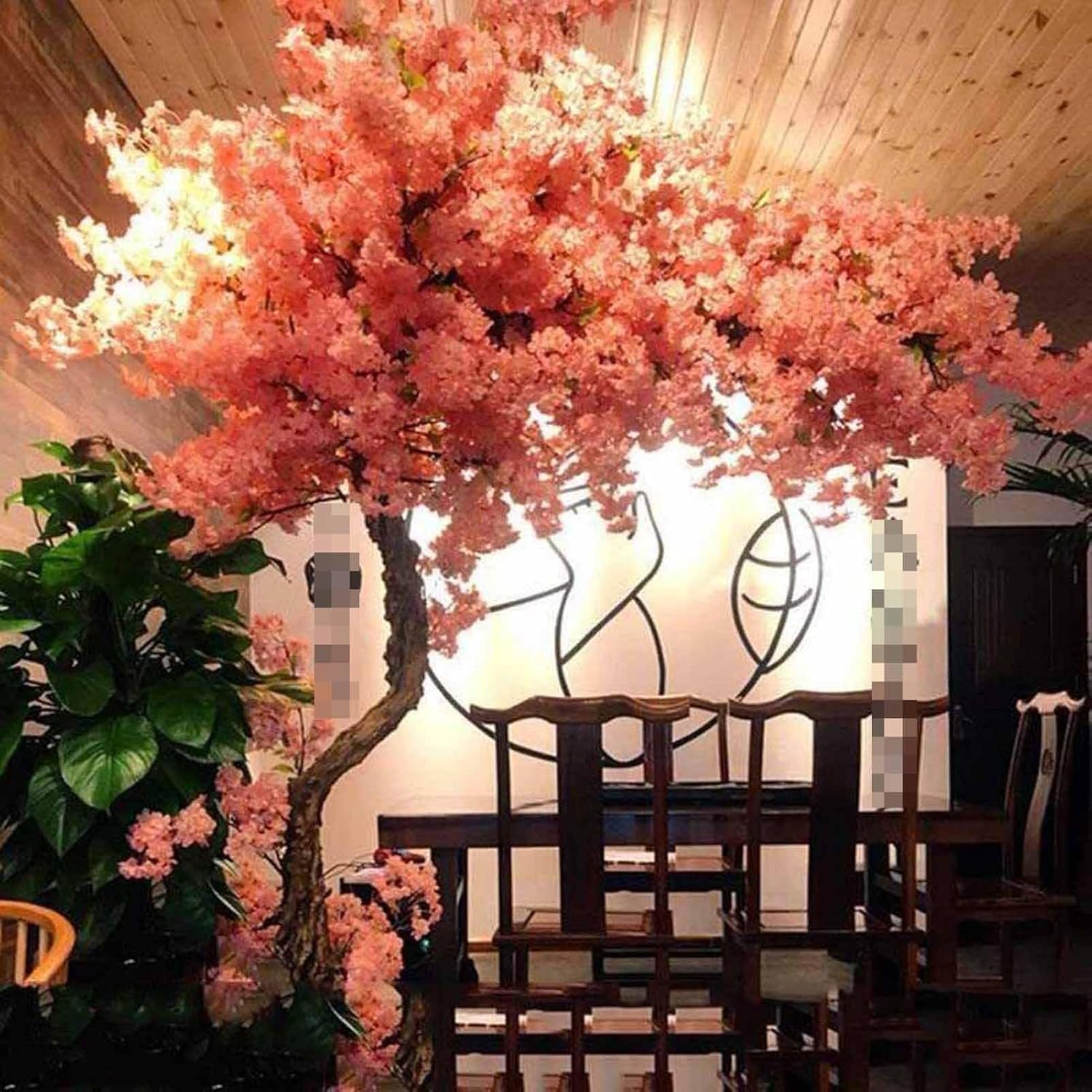 Handmade Silk Cherry Blossom Tree Artificial Decor 12x1m