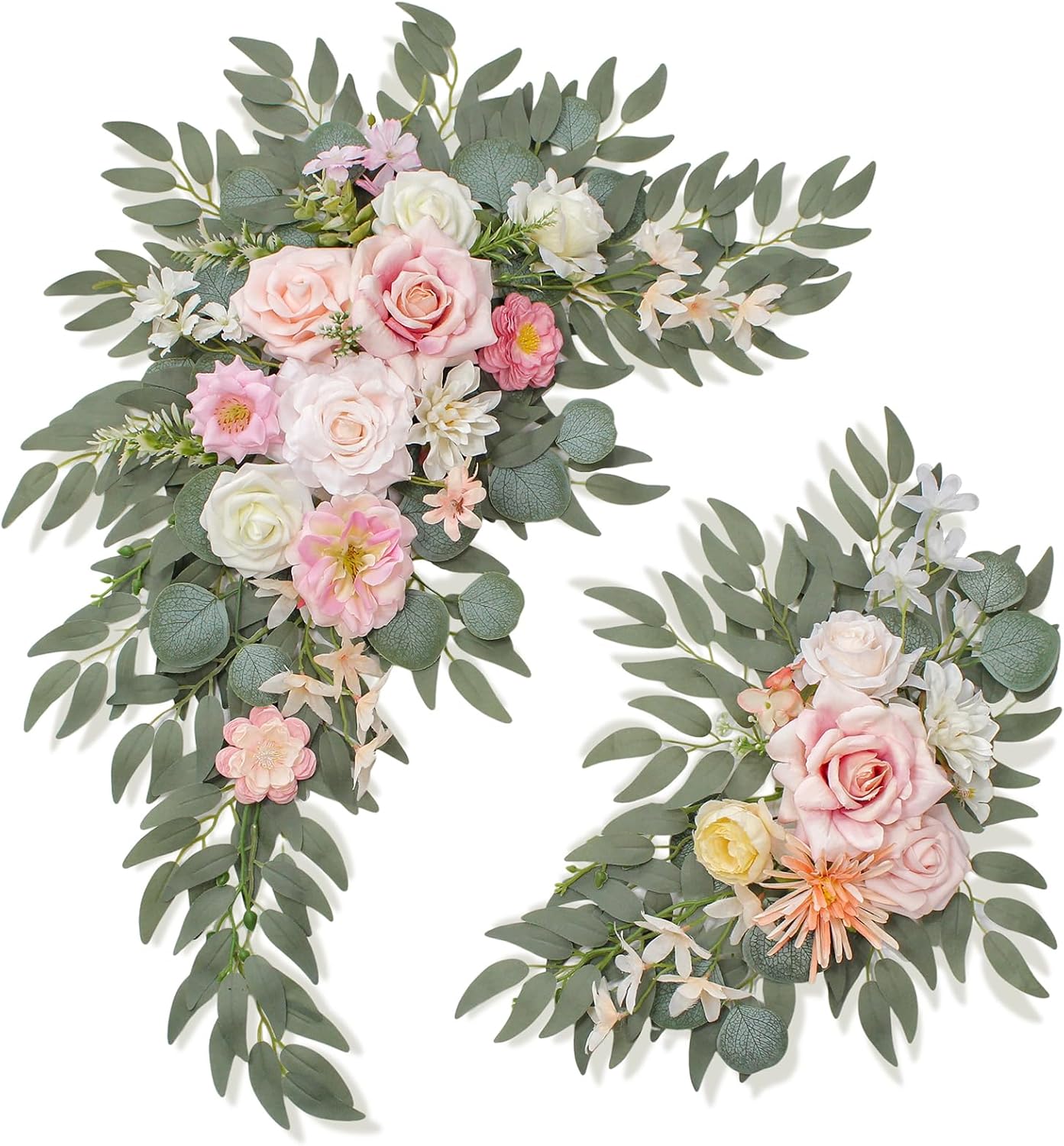 Wedding Welcome Signs Floral Pack of 2 New Pink