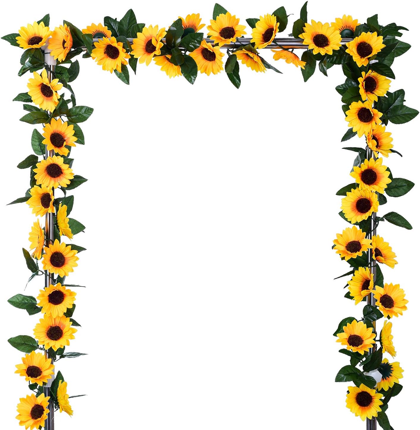 Lvydec 4 Pack Artificial Sunflower Garland