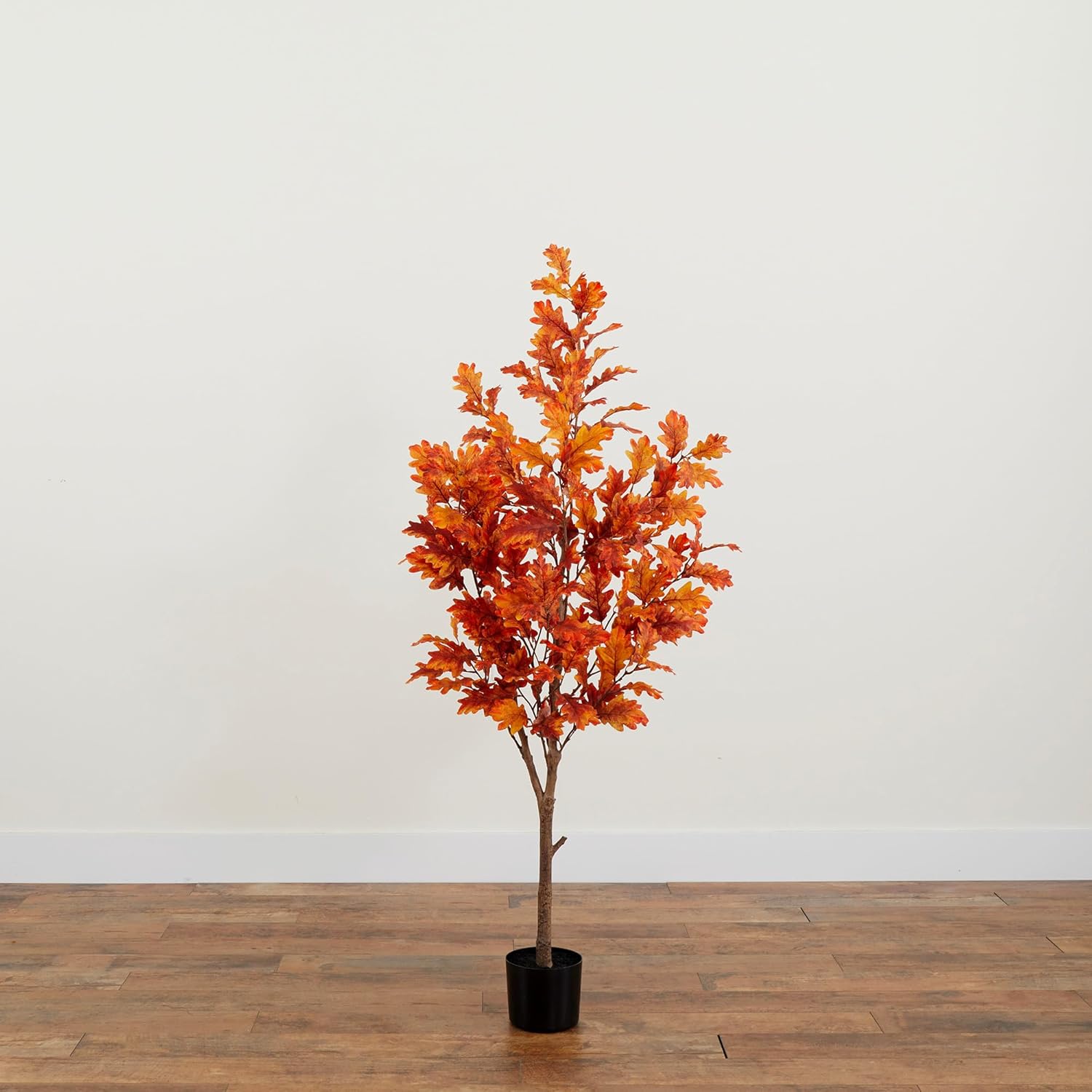 Nearly Natural 5ft Autumn Oak Artificial Fall Tree