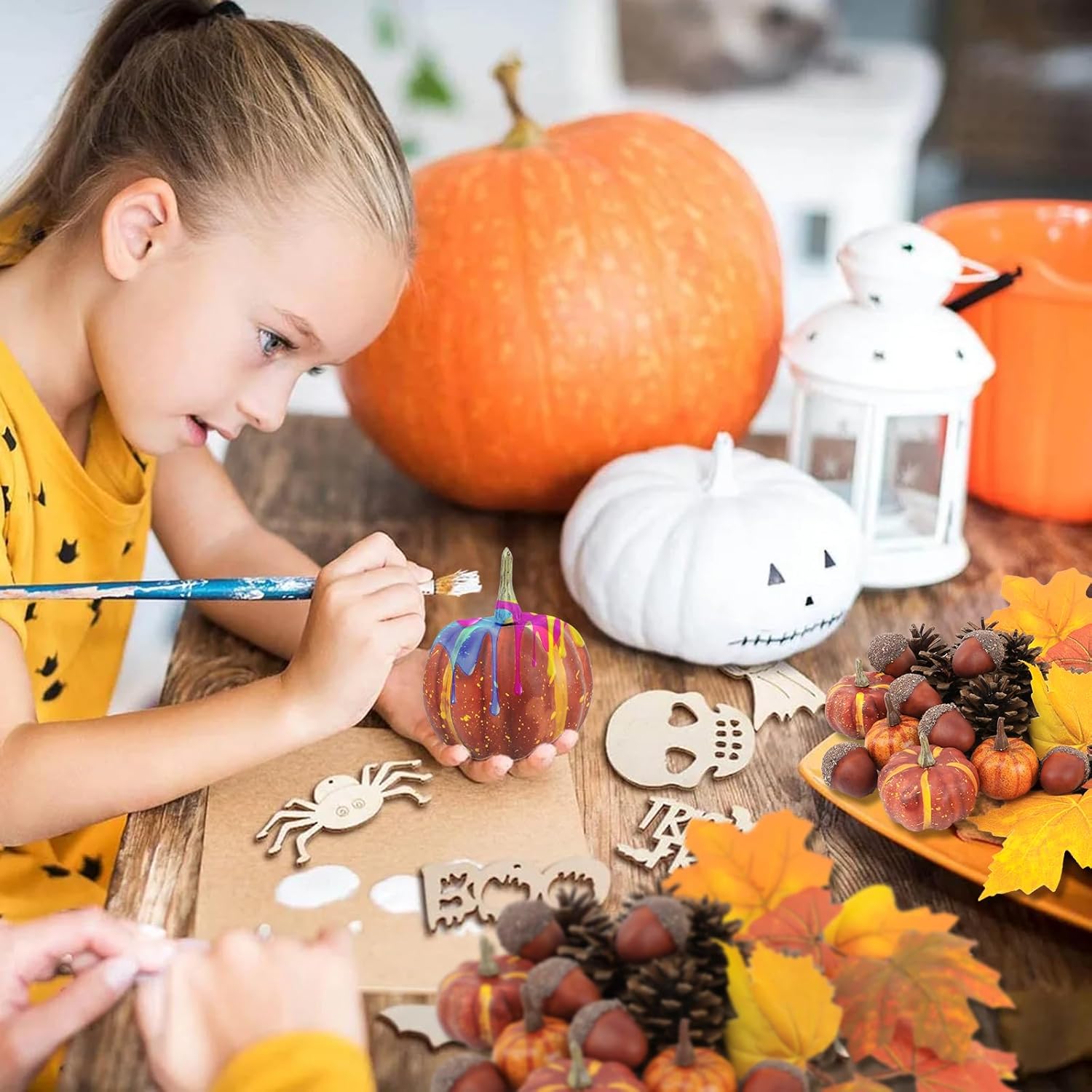 20 PCS Artificial Pumpkin Fall Decor Kit